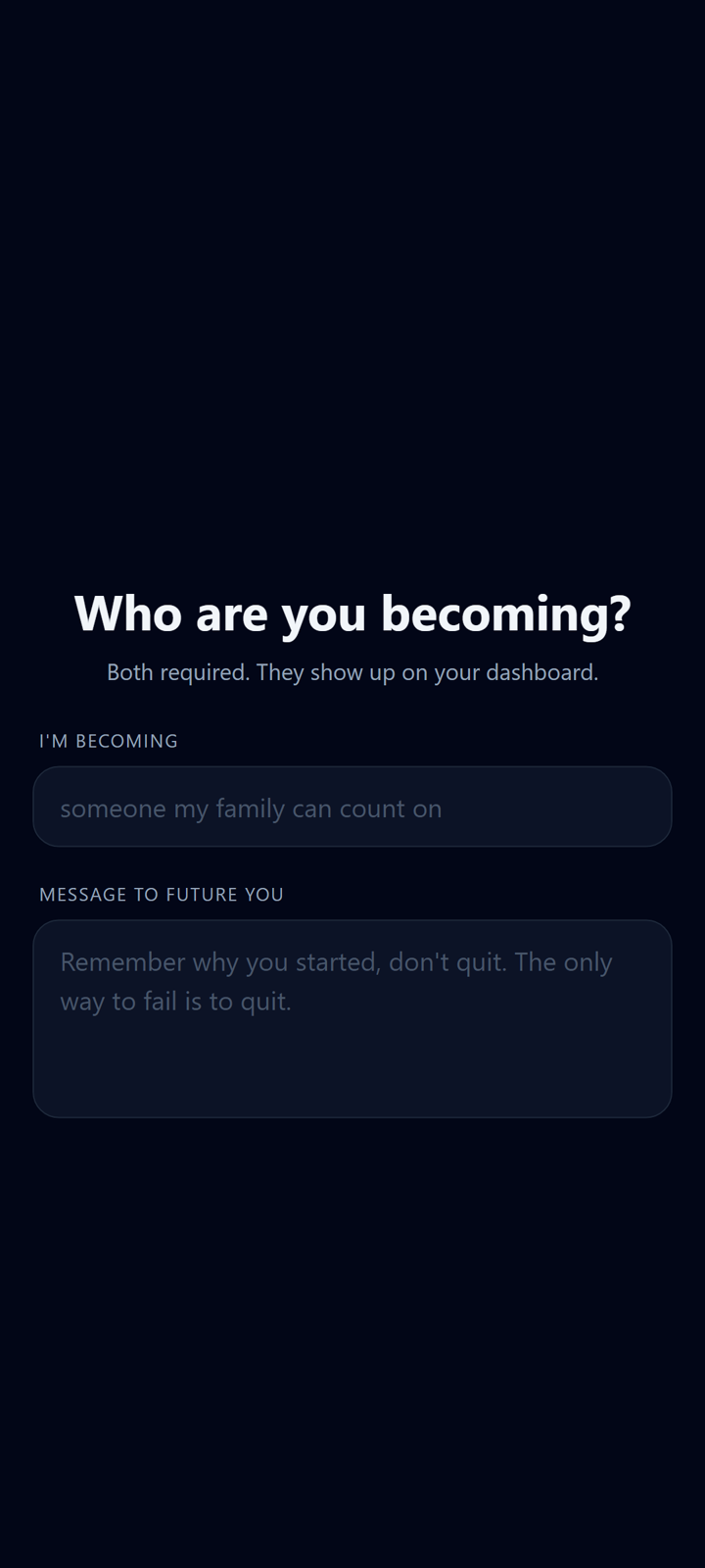 The who are you becoming step in Disciplind